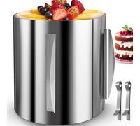 Aevcvok Anello Torta Regolabile Ø 16-30cm Acetato per Torte Frost Form Cake in Anello Microforato Crostata, Pasticceria Atampo Microforato per Crostate Altezza 20cm per Dolci, Mousse, Torte