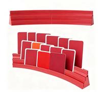 Aevorant Set da 4 Portacarte Rosse in Plastica | Stabile per, Giochi da Tavolo & Carte Strategiche con Inclinazione 15° - Impilabile per Risparmio Spazio, Include +70% di Capacità