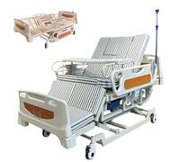 AEXET Letto ospedaliero elettrico regolabile in altezza con inclinazione laterale, letto medico 10 in 1 con materasso, sponda di sicurezza, vasino, fino a 660 libbre