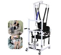 AEXET Sedia da trasferimento portatile, sedia da trasferimento regolabile per anziani, supporto per deambulazione fino a 330 libbre (55 * 66 * 150-210 cm)
