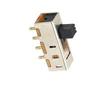 Aexit 10 Pcs DC 50V 0.5A 3 Position 1P3T SP3T PCB Vertical Slide Switch 4 pin SS13F11 ID: 413380