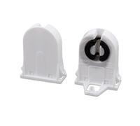 Aexit 2 pezzi AC500V 2A T8 Socket G13 Base Fluorescent Portalampada Accessorio bianco ID: 187863