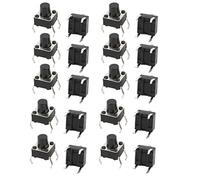 Aexit 20Pcs 6 x 6 x 7mm Panel PCB Momentary Push Button Switch 4 pin DIP ID: 567281