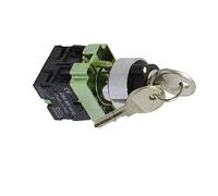 Aexit 22mm Locking 2 NO Three Selettore a chiave a 3 posizioni Selettore di selezione ZB2-BE101C ID: 693947