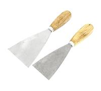 Aexit 2pcs 2.5' '3.5' 'Larghezza Lama in metallo Manico in legno Riparazione raschietto Stucco per cartongesso ID: 898846