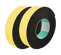 Aexit 2pcs 3Meter 40mm x 5mm Single-side adesivo antiurto in spugna espanso giallo-ner-o ID: 639366