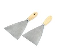 Aexit 2pcs 4' '5' 'Larghezza Lama in metallo Manico in legno Riparazione raschietto Stucco per cartongesso ID: 752379