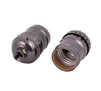 Aexit 2Pcs AC 250V 660W E27 Socket Screw Bulb Retro Lampada a sospensione Holder Black Pearl ID: 345274