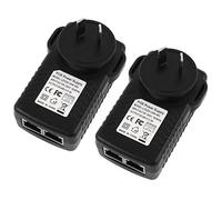 Aexit 2PCS AU Plug DC 48V 0.5A Alimentatore per iniettori POE Adattatore Ethernet Wireless AP (becf855738cee4cfa94e84975311e970)