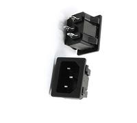 Aexit 2pcs IEC 320 3 Terminali C14 Maschio Adattatore Connettore presa AC 250V 15A ID: 364218