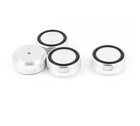 Aexit 4 Pcs 39x17mm Piedini per amplificatore per altoparlanti in alluminio per CD audio tono argento ID: 723708