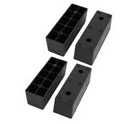 Aexit 4Pcs 150mmx50mmx50mm Piedini per mobili rettangolari per mobili in plastica nera ID: 832501