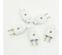 Aexit 5 Pcs AC 250V 10A 2 Connettore 'adattatore di alimentazione a rotazione piatta Pin US AU Plug ID: 365906