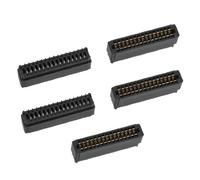 Aexit 5 Pcs Black Two Rows 30 Pin 2.54mm Pitch PCB Head Socket Headers ID: 809276