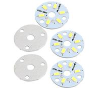 Aexit 5pcs 32mm Dia 3W 6 LED 5730 SMD Pure White LED Plafoniera in alluminio ID: 951885