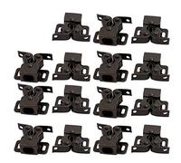 Aexit Armadietto porta scorrevole a doppia sfera, chiusura a scatto, chiusura a scatto, 35x28x12mm, bronzo, 15 pezzi ID: 722383