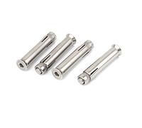 Aexit Bullone di ancoraggio ad espansione a testa piatta a testa esagonale lunga 50mm con filetto M6 4 pezzi ID: 404236