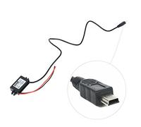 Aexit Convertitore di tensione CC a basso voltaggio da 12V a 5V 3A 15W con alimentazione elettrica impermeabile con adattatore Mini USB 5 pin ID: 328482
