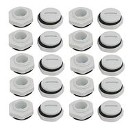 Aexit Coperchio tappo vite filettato maschio PG9 in nylon filettato grigio 20 pezzi ID: 973286