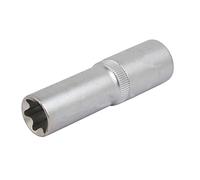 Aexit E18 77mm Lungo 1/2-inch Square Drive Cr-V Torx Impact Socket Silver Tone ID: 595219