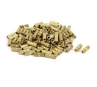 Aexit M5 x 20mm Filetto femmina Ottone zigrinato con inserti rotondi con inserti filettati integrati 100PCS ID: 526619