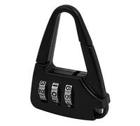 Aexit Metallo 3 cifre quadrate ripristinabili combinazione lucchetto codice password blocco ner-o ID: 924153