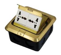 Aexit Piastra di uscita del pavimento a scomparsa per uso domestico di AC 250V 10A / 16A 2 pin US EU UK 3 pin AU ID: 325532