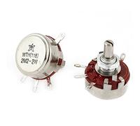 Aexit Potenziometro in carbonio con cono rotante a singolo piatto da 2 pezzi Potenziometro da 2 W 2,2 M Ohm WTH118 ID: 818267