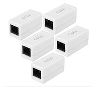 Aexit RJ45 Coupler Cat6 Cat5 RJ45 8P8C connettore femmina adattatore Ethernet Lan Network keyston-e Jack accoppiatore in (5 pezzi bianch-i) ID: 966323