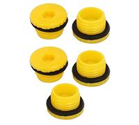 Aexit Tappo di tenuta filettato maschio in plastica con femmina M16 giallo 5pz ID: 142351