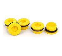 Aexit Tappo di tenuta filettato maschio in plastica con femmina M24 giallo 5pz ID: 893081