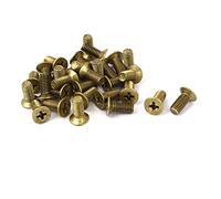 Aexit Viti a testa svasata per viti a testa cilindrica M5 x 12mm Tono in ottone 30 pz ID: 694174