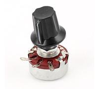 Aexit WH118-47K Potenziometro in carbonio con cono rotante pentola a rotazione singola mono 2W Watt 47K Ohm con manopola ID: 962112