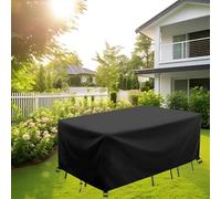 AEXOIO 300x90x70cm Copertura Tavolo Esterno Telo Copertura per Giardino,Coperture per Tavoli da Giardino,Anti-UV Tessuto Oxford 600D Esterno Copritavolo Impermeabile