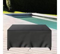 AEXOIO Copertura per set Mobili Giardino Rettangolari per Esterni,Copritavolo Rettangolare Esterno 245x85x75cm/LxPxA Protective Cover for Garden Lounge,Antivento, Anti-UV, Resistente Allo Strappo
