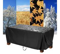 AEXOIO Copertura Tavolo Esterno Impermeabile 225x105x83cm/LxPxA Copridivano Esterno Impermeabile,Copri Tavolo Arredo Rettangolare,Tessuto 420D Oxford, Anti-UV Copertura Mobili da Giardino
