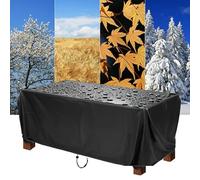 AEXOIO Copertura Tavolo Esterno Impermeabile 65x50x50cm/LxPxA Copridivano Esterno Impermeabile,Copri Tavolo Arredo Rettangolare,Tessuto 420D Oxford, Anti-UV Copertura Mobili da Giardino