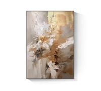 AEXOIO Dipinti ad olio color oro, quadri astratti su tela, grandi decorazioni per la casa, arte murale senza cornice. 80x130cm/31x51in