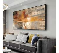 AEXOIO Grande dipinto retrò su tela astratta senza cornice per soggiorno, camera da letto, corridoio, decorazione da parete su tela di grandi dimensioni 100x200cm/39x79in