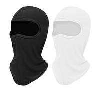 AEYURUID Passamontagna Moto Estivo Ultraleggero - Balaclava Sottocasco Unisex Traspirante per Estate Sci Nero, Bianco Poliestere Maschera Moto, Ski Mask, Cagoule Senza Sudore