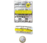 AF® - 250 Blister Monete, 250 Blister Monete 1 euro | Formato europeo, Organizza e protegge i tuoi contanti, Conta Monete Euro, Porta monete plastica, Blister Monete euro