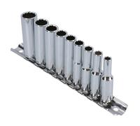 AF Deep Sockets 1/4" Drive Imperial Bi-Hex Double Deep 9pz Set