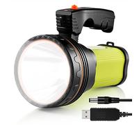 AF-WAN Torcia Elettrica Ricaricabile 6000 lumen Potente Lampada Portatile Super Luminosa 9000 mAh Proiettore LED Ricaricabile Per Escursioni Campeggio