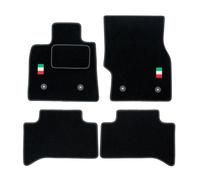AF04-1 Tappetini Velluto LOGO Bandiera Italia per Alfa Romeo Stelvio dal 2016 ta