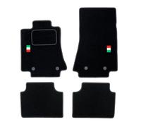 AF07-1 Tappetini Velluto LOGO Bandiera Italia per Alfa Romeo Giulia dal 2016 non