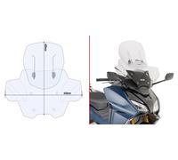 GIVI Parabrezza scorrevole trasparente AIRFLOW per Honda Forza 750 2021 - 2023