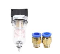 AF2000 1/4 unità di preparazione pneumatica filtro 'aria processore sorgente d'aria nucleo in rame separatore olio-acqua scaricatore automatico(AF2000+PC10-02x2)