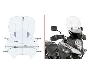 AF3112B GIVI Cupolino Scorrevole per Suzuki DL 650 V-Strom 2017 2018
