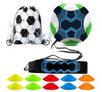 AFAIK Set di allenamento per calcio e calcetto con pallone da calcio, per allenamento mani libere, per calcio, pallavolo, rugby (stile B)