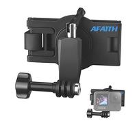 AFAITH Supporto Zaino,Clip Rotazione 360 Tracolla Regolabile Accessori per Hero 12 11 10 9 8 7 6, SJCAM, Sony, Insta360, DJI OSMO, Xiaomi Yi, AKASO, SARGO, Fotocamera, Action Camera